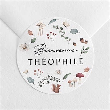 Sticker naissance forêt d'automne