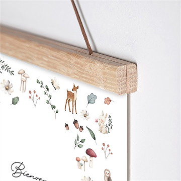 Affiche naissance forêt d'automne - Détail de l'affiche