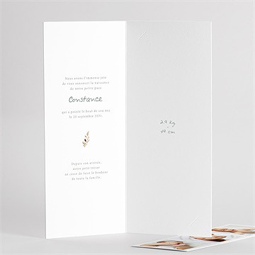 Faire-part naissance petit carrousel photomaton - Détail du faire-part