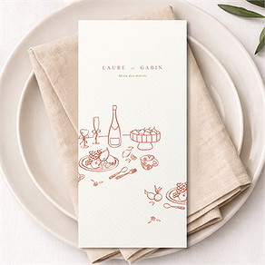 Menu mariage a l'italienne