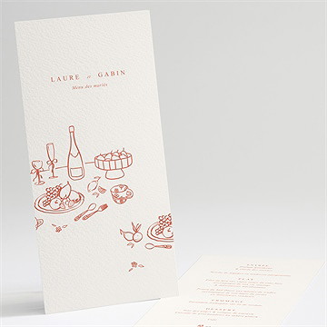 Menu mariage a l'italienne