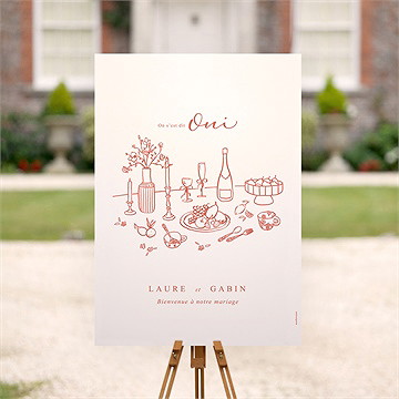 Panneau bienvenue a l'italienne - Mise en situation