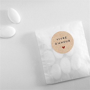 Sticker mariage champagne
