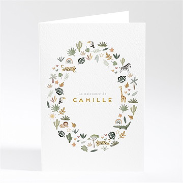 Faire-part naissance savane