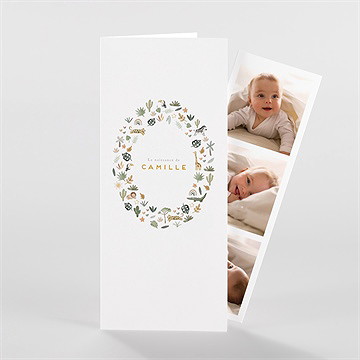 Faire-part naissance savane photomaton