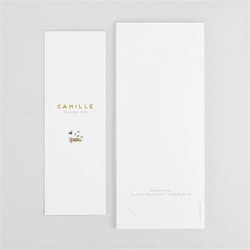 Faire-part naissance savane photomaton - Dos du faire-part