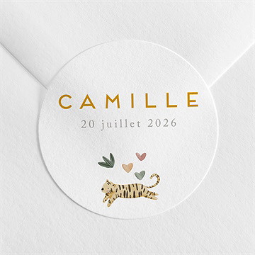 Sticker naissance savane