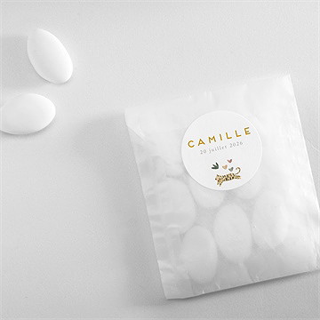 Sticker naissance savane - Mise en situation