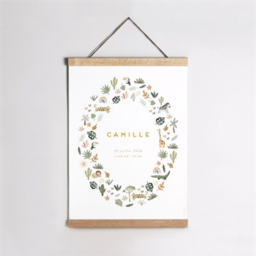 Affiche naissance savane
