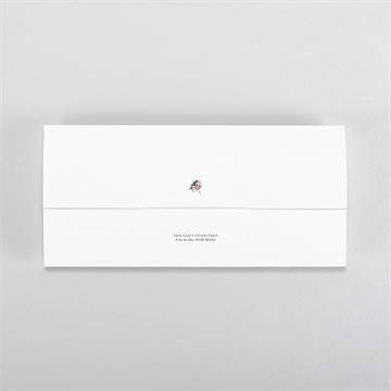 Faire-part mariage jolie devinette pochette duo - Dos du faire-part