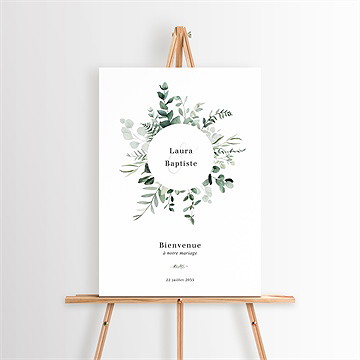 Panneau bienvenue végétal