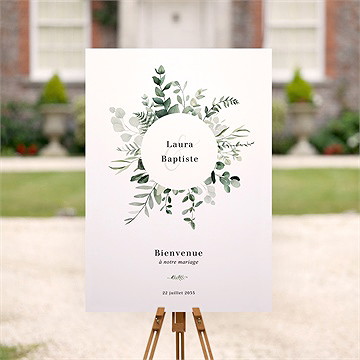 Panneau bienvenue végétal - Mise en situation