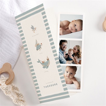 Faire-part naissance animaux marins