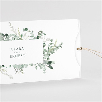 Faire-part mariage tendre murmure pochette duo