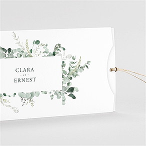 Faire-part mariage tendre murmure pochette duo
