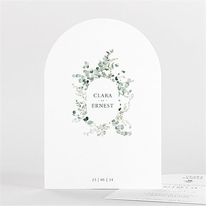 Faire-part mariage tendre murmure arche