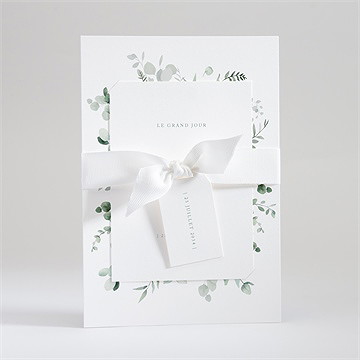 Faire-part mariage lyrisme superposition