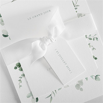 Faire-part mariage lyrisme superposition - Détail du faire-part