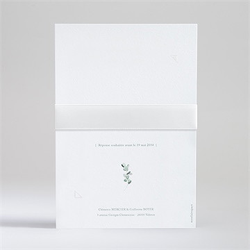 Faire-part mariage lyrisme superposition - Dos du faire-part