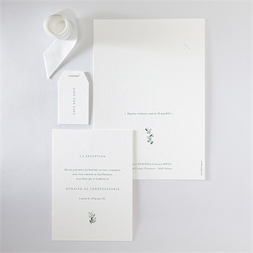 Faire-part mariage lyrisme superposition - Vue d'ensemble verso