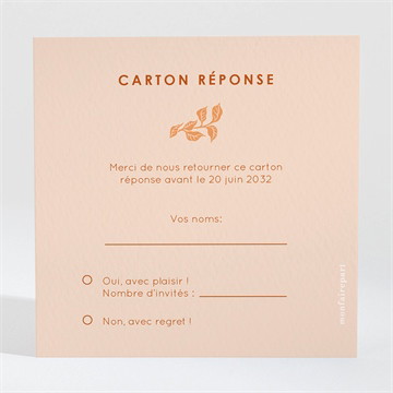 Carton réponse mariage hippie