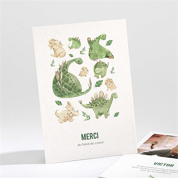 Remerciement naissance dinosaure