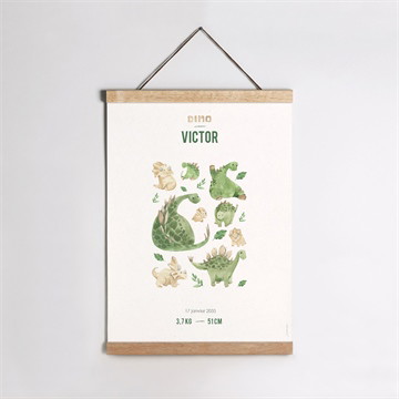 Affiche naissance dinosaure