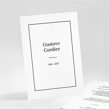 Faire-part décès classique