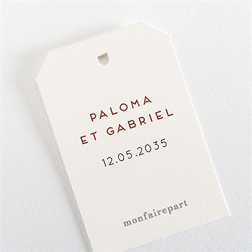 Etiquette mariage champagne - Dos de l'étiquette