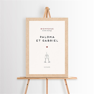 Panneau bienvenue champagne