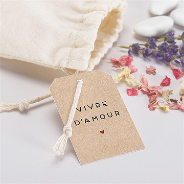 Pochon mariage  champagne - Mise en situation