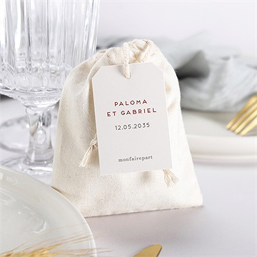 Pochon mariage  champagne - Mise en situation