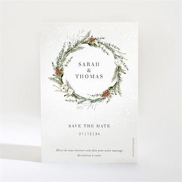 Save the Date mariage noël