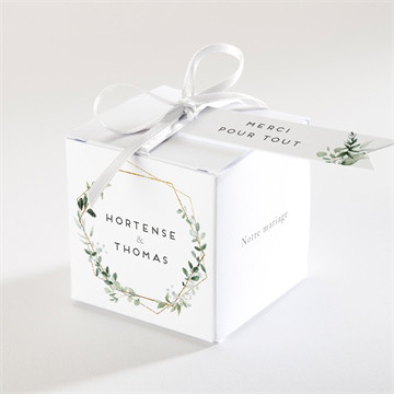 Boîte de dragées mariage amour elegant