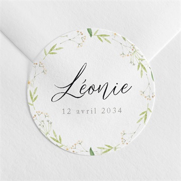 Sticker naissance marguerite