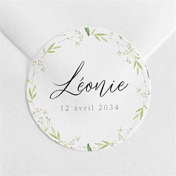 Sticker naissance marguerite