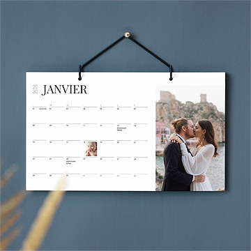 Calendrier détachable mariage en photos