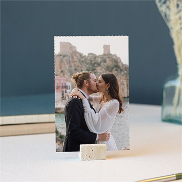 Calendrier détachable mariage en photos - Mise en situation