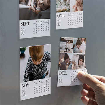 Calendrier magnet naissance - Mise en situation