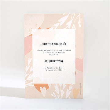 Carton d'invitation mariage love is all