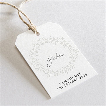 Marque-place mariage sublime étiquette