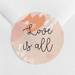 Sticker mariage love is all