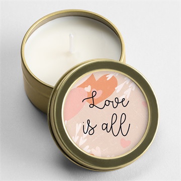 Bougie mariage love is all