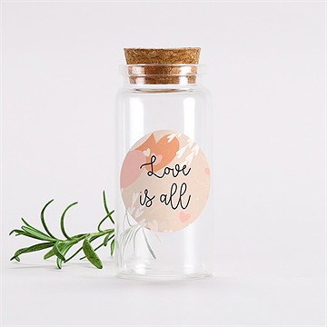 Mignonette mariage love is all sticker
