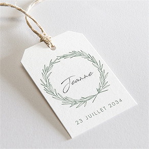 Marque-place mariage tout pour toi étiquette