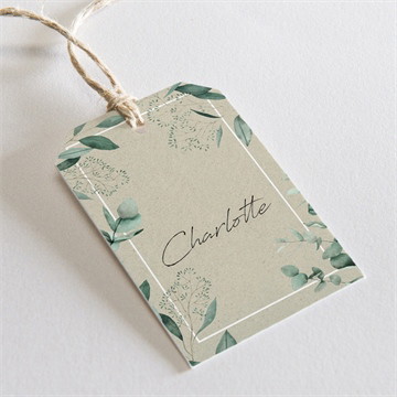 Marque-place mariage intimité étiquette