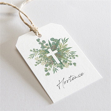 Marque-place communion en grâce étiquette