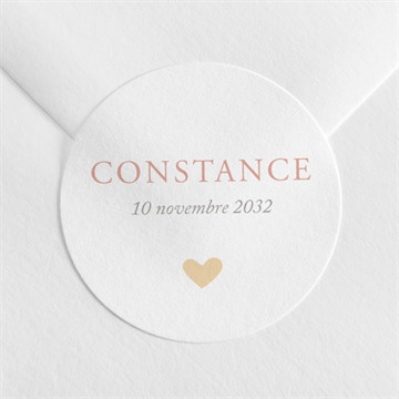 Sticker naissance petits cœurs