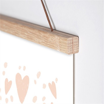 Affiche naissance jolis cœurs - Détail de l'affiche