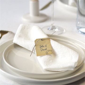 Rond de serviette mariage notre télégramme cocotte